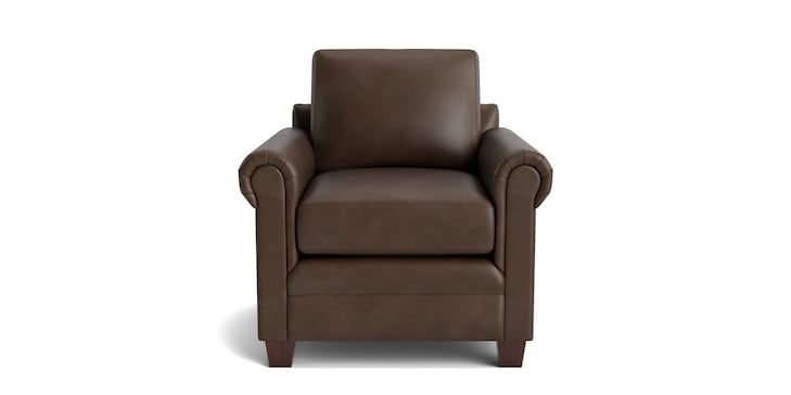 Leather Panel Arm Chair image number 0